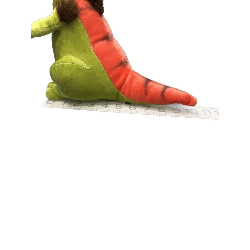 Aurora Dinosaur Plush Green Red T-Rex Stuffed Animal 11